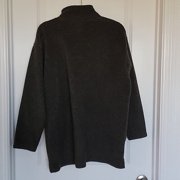 Vintage Victoria's Secret Country Gray 1/4 Zip Oversized Embroidered Fleece, S - Picture 6 of 6